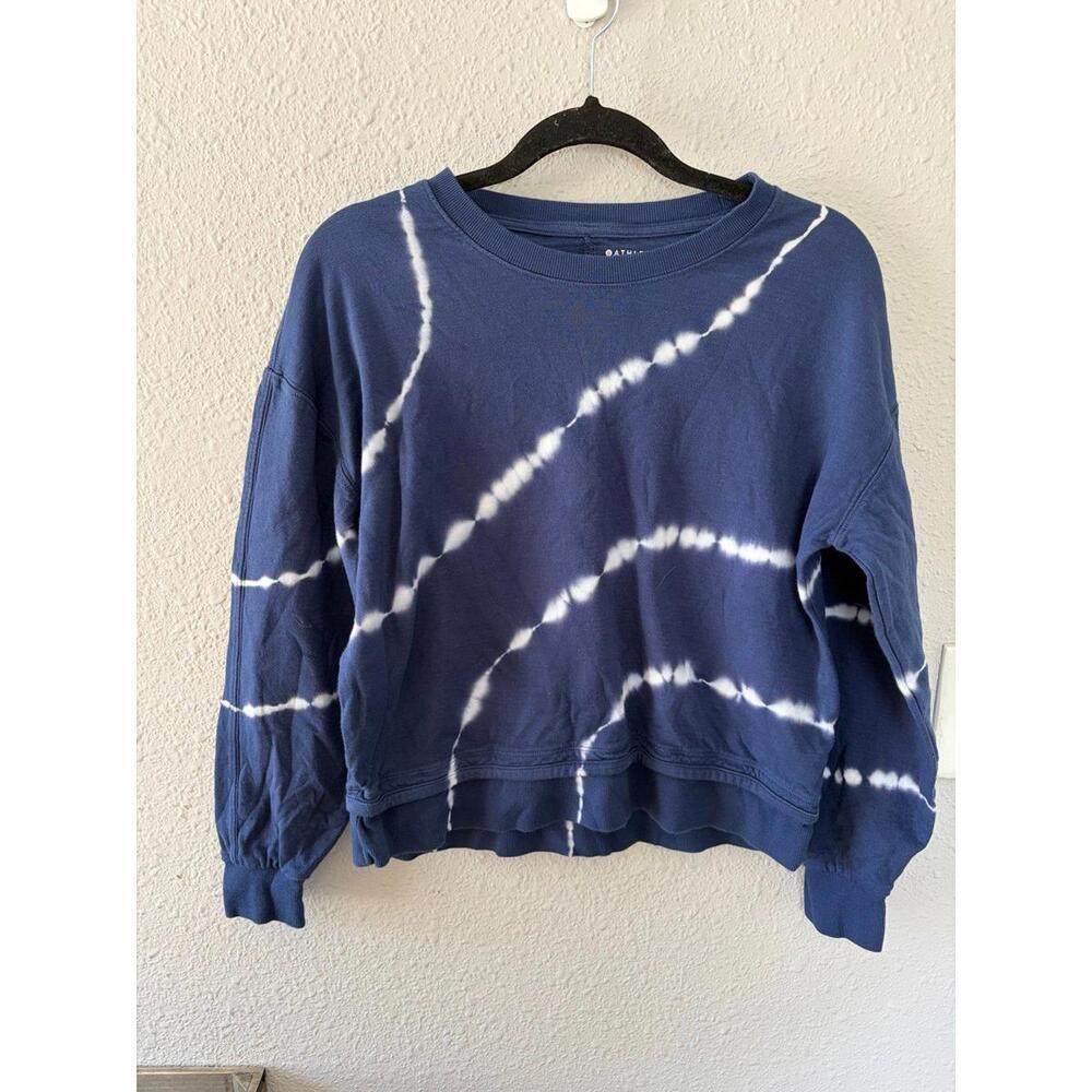 Athleta Sundown Sweatshirt 2.0 Blue/White size XS